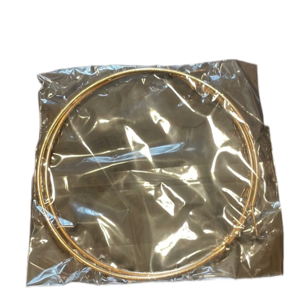 Large gold hoop earrings